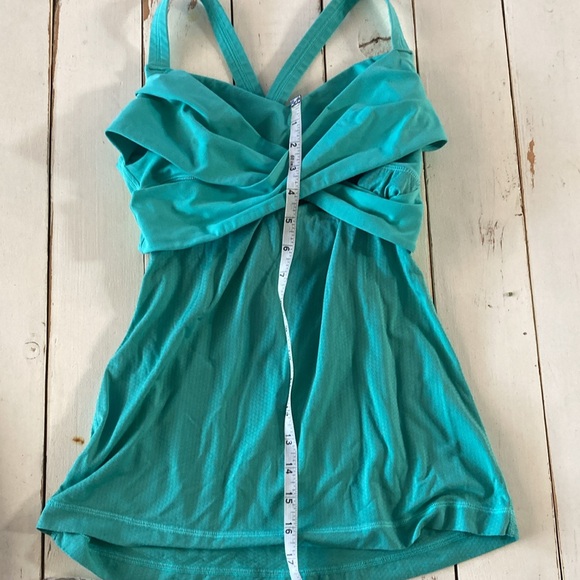 Lululemon Teal Sports Top, Size 4 - Picture 5 of 6